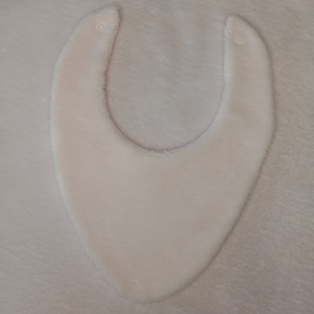 Babero Vichy rosa bebé