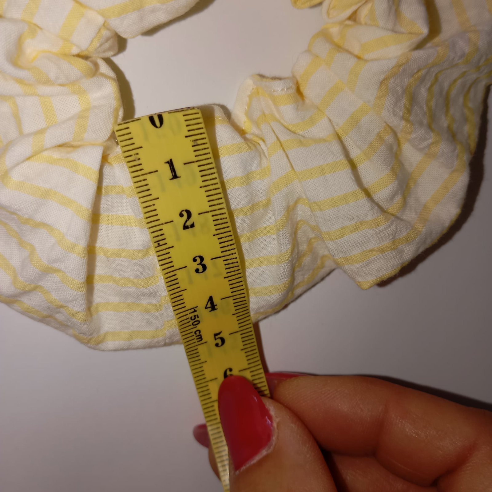 Coletero rayas limón en algodón seersucker