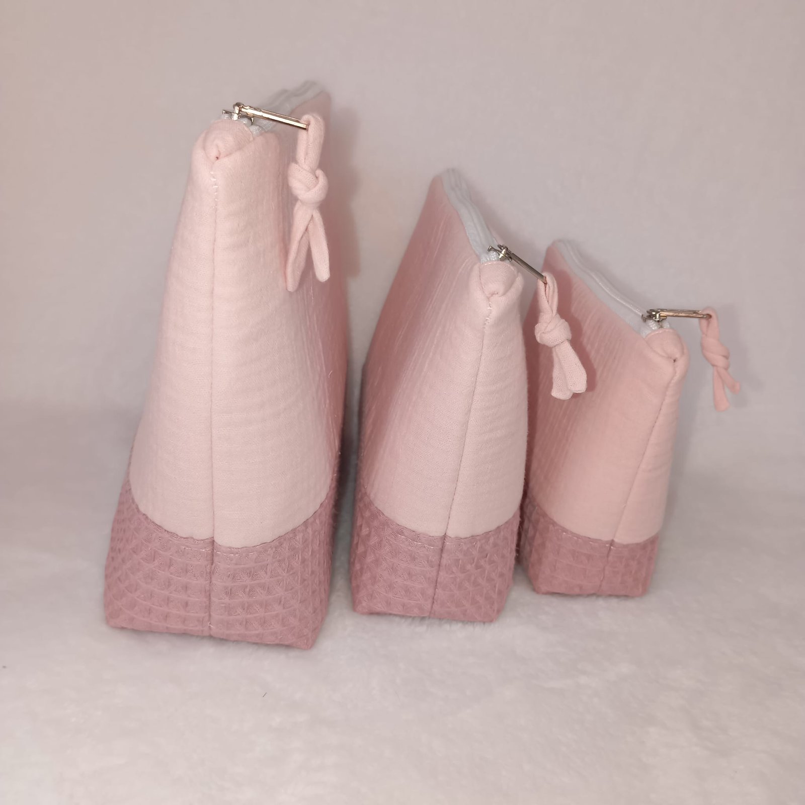 Pack 3 neceseres Miramar, Rosa Bebé