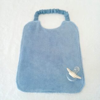 Babero Con Cuello Elástico, Azul