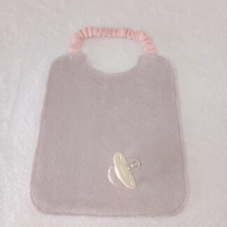 Babero Con Cuello Elástico, Rosa Palo