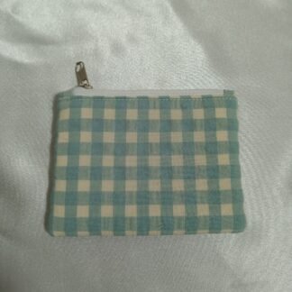 Monedero Vichy Azul Salvia, Básico