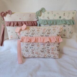 Pañalera, estampado personalizable con volante