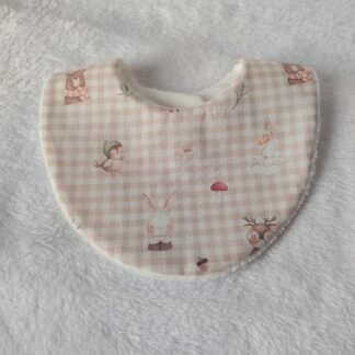 Babero Vichy Animalitos del Bosque